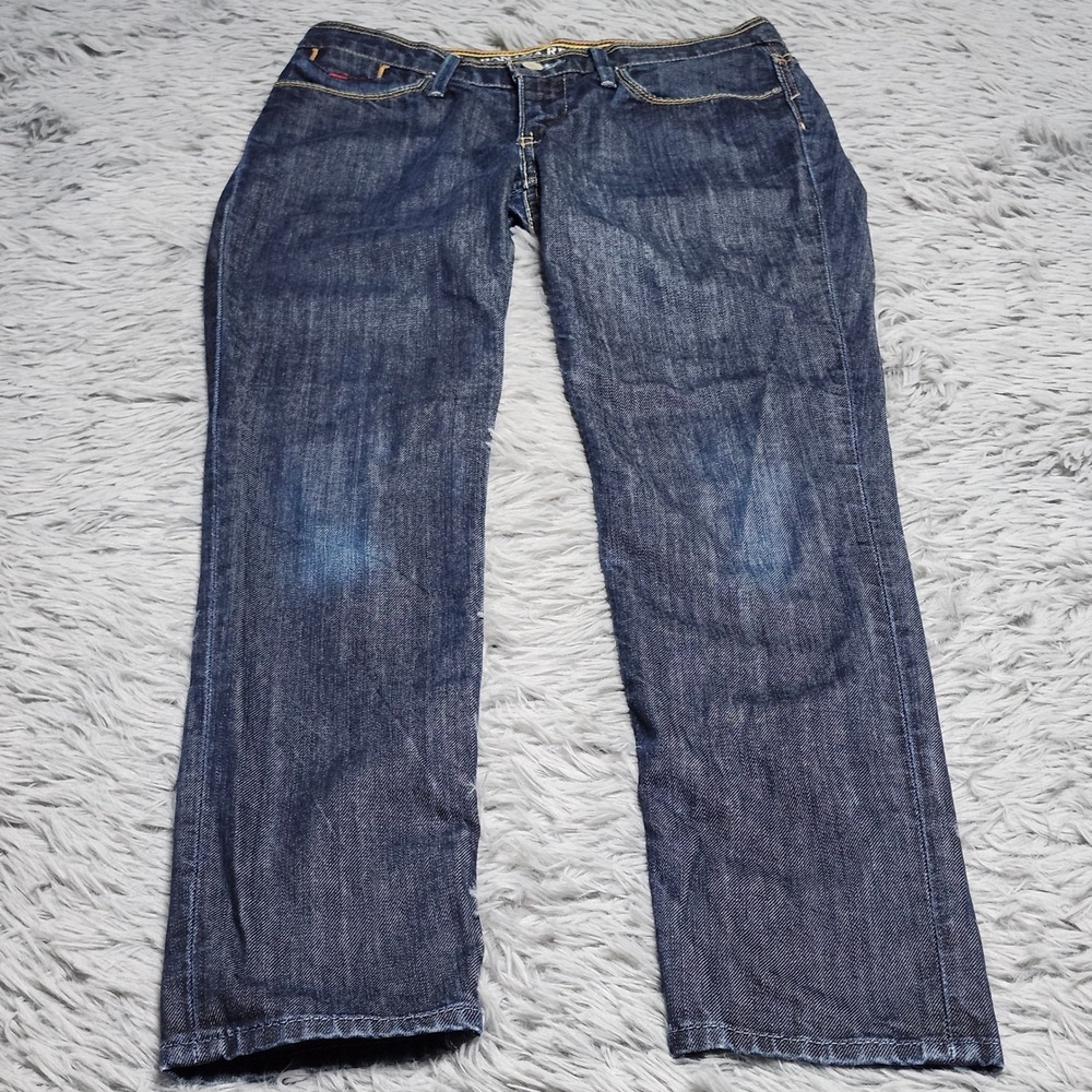 Banana Republic Jeans Womens Size 0 Modern Skinny Stretch Denim Resin Dark‎ Wash